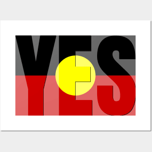 Vote YES to Indigenous Voice To Parliament Australia Posters and Art